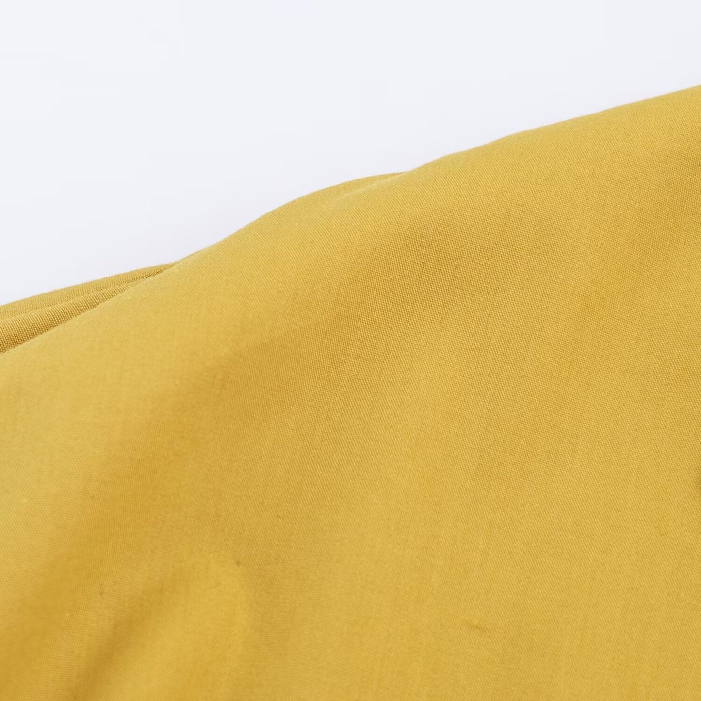 Collar sleeveless yellow dress for women