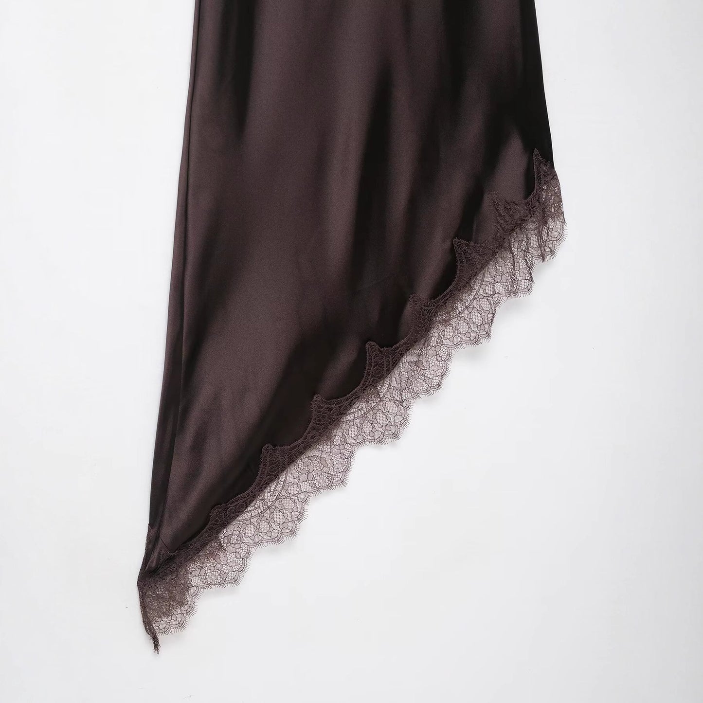 V-neck sleeveless asymmetrical camisole dress for women