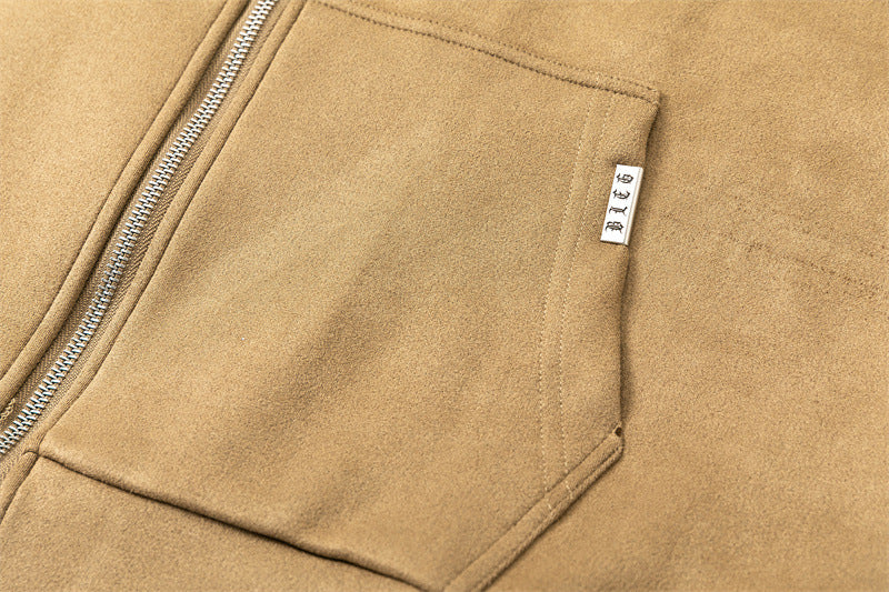 Men’s Vintage Graffiti-Print Fleece Hoodie – Cozy Fall Layer, Relaxed Fit, All-Match Streetwear