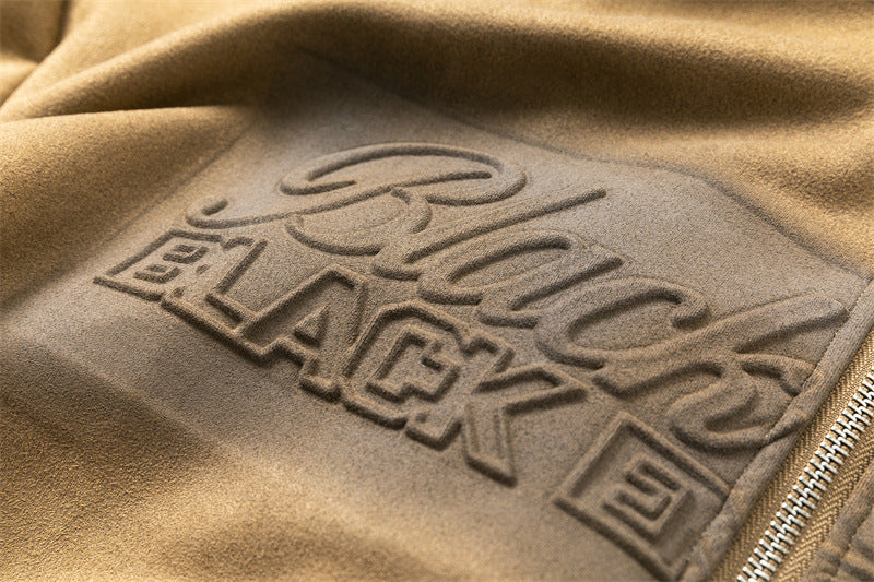 Men’s Vintage Graffiti-Print Fleece Hoodie – Cozy Fall Layer, Relaxed Fit, All-Match Streetwear